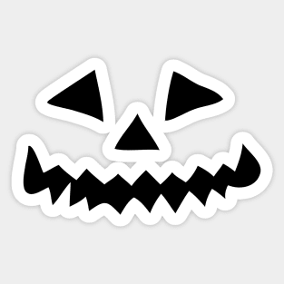 Halloween Pumpkin Face (Halloween costume) Sticker